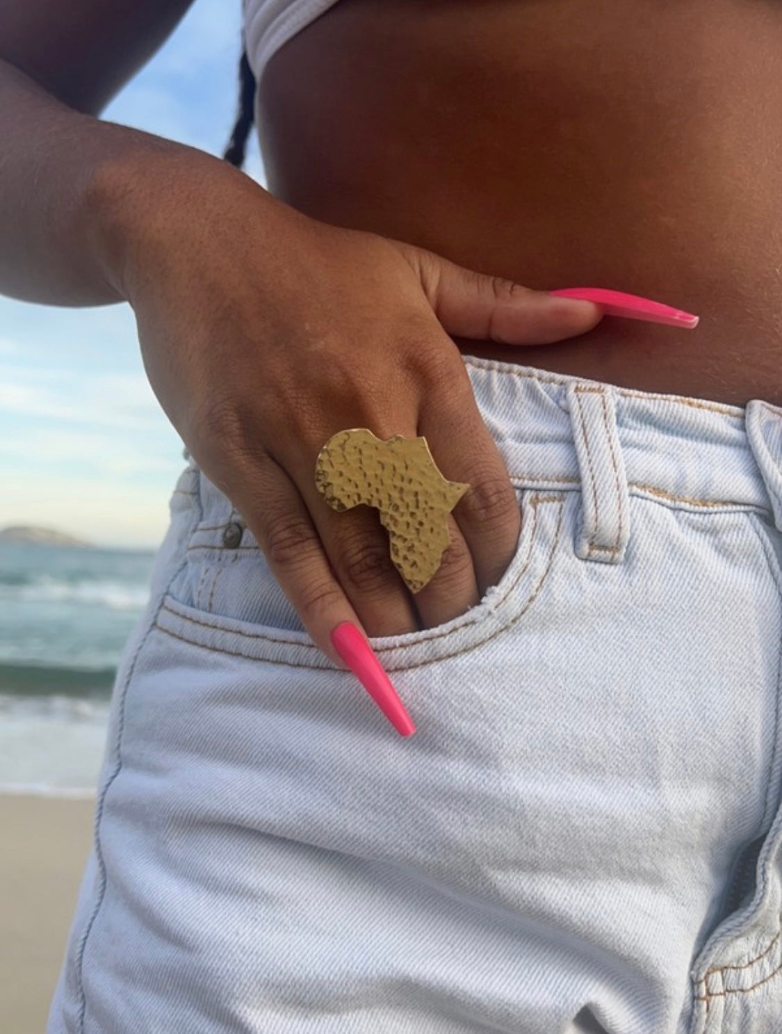 Africa Map rings