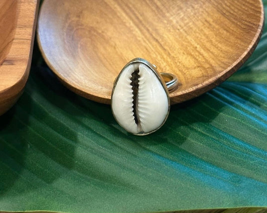 Cowrie shell rings
