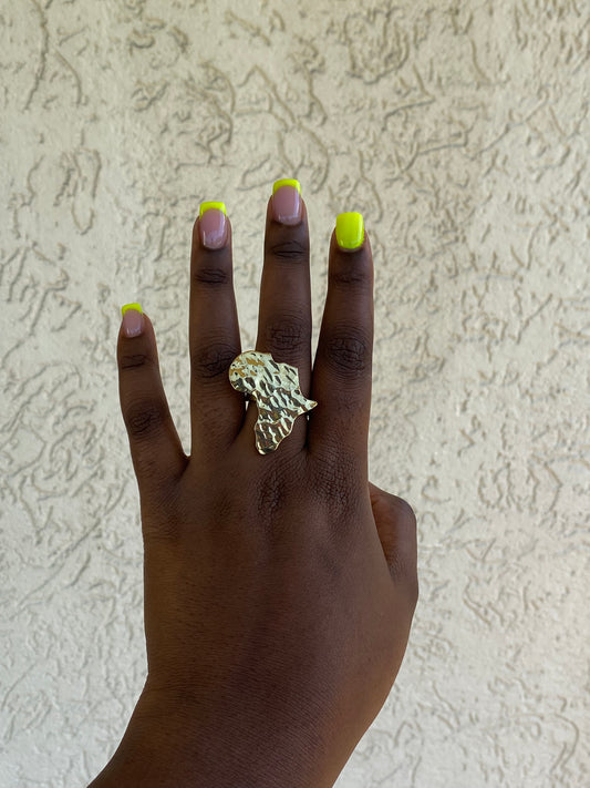 Africa Map rings