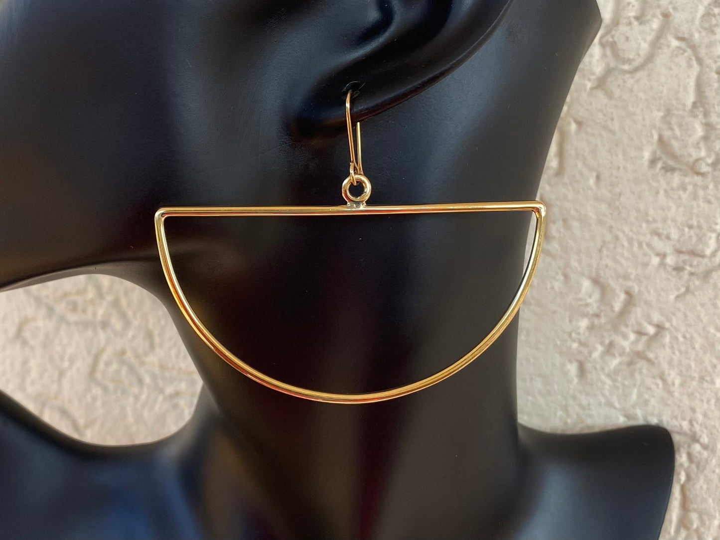 Semi Circle hoop earrings