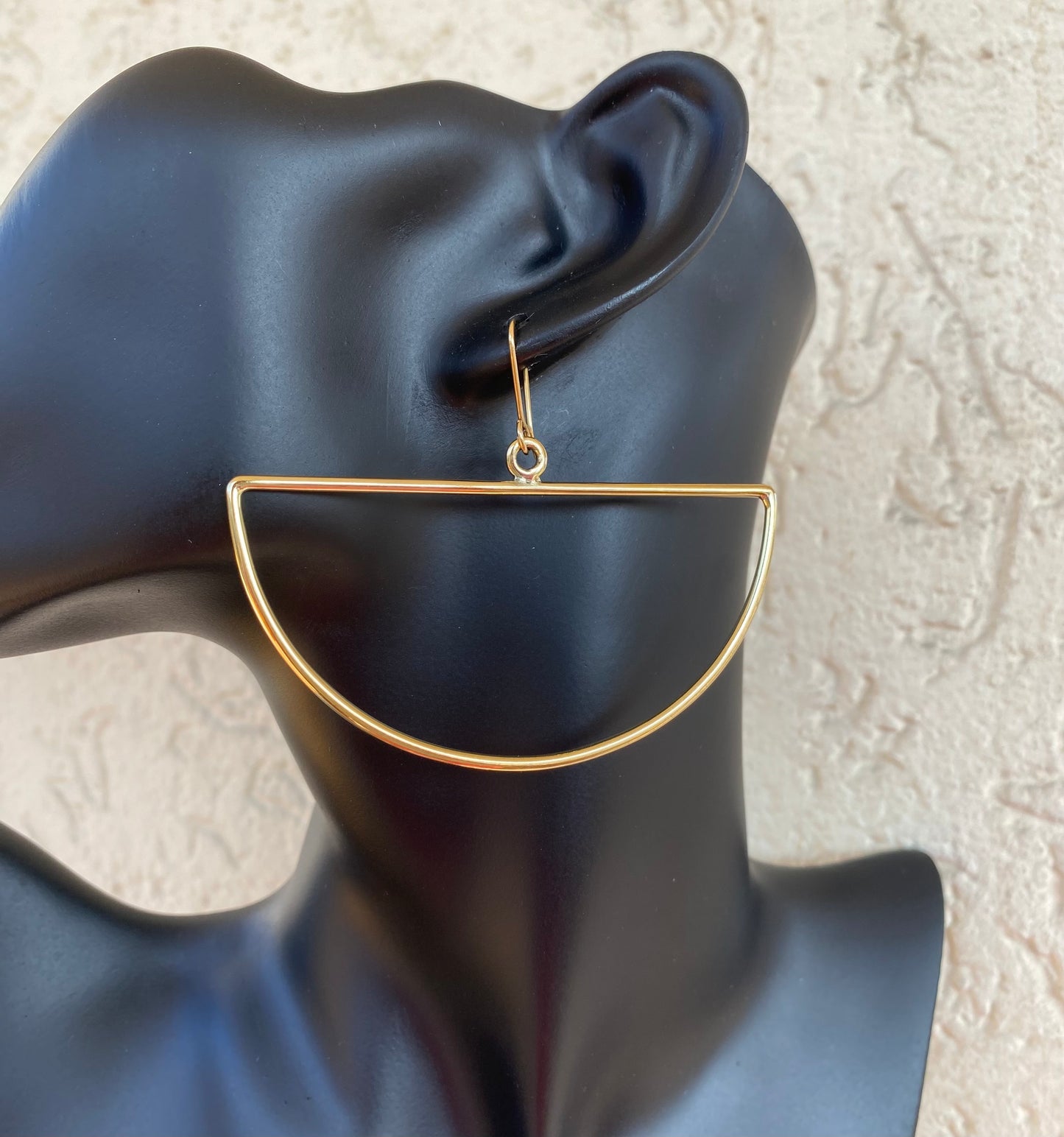 Semi Circle hoop earrings