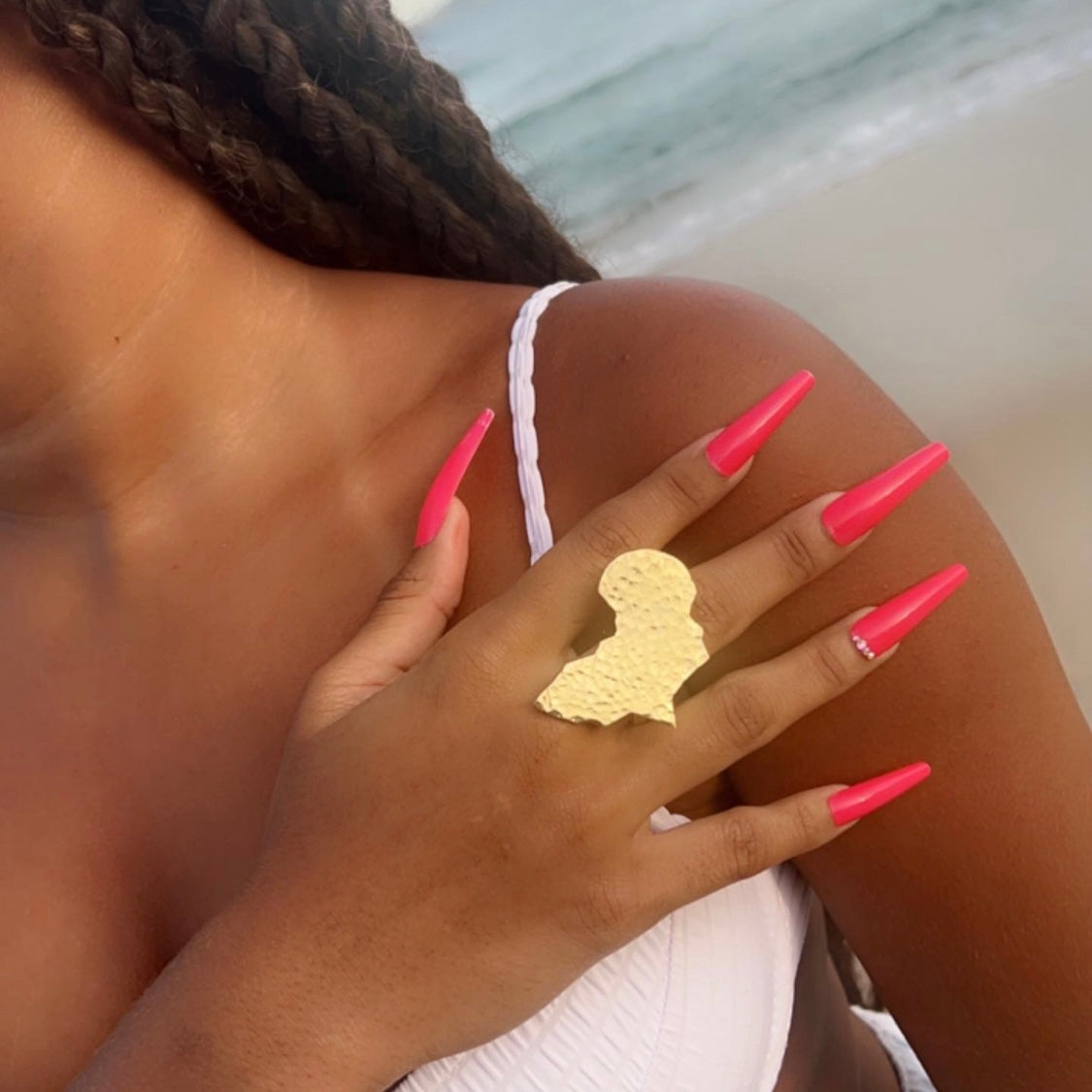 Africa Map rings